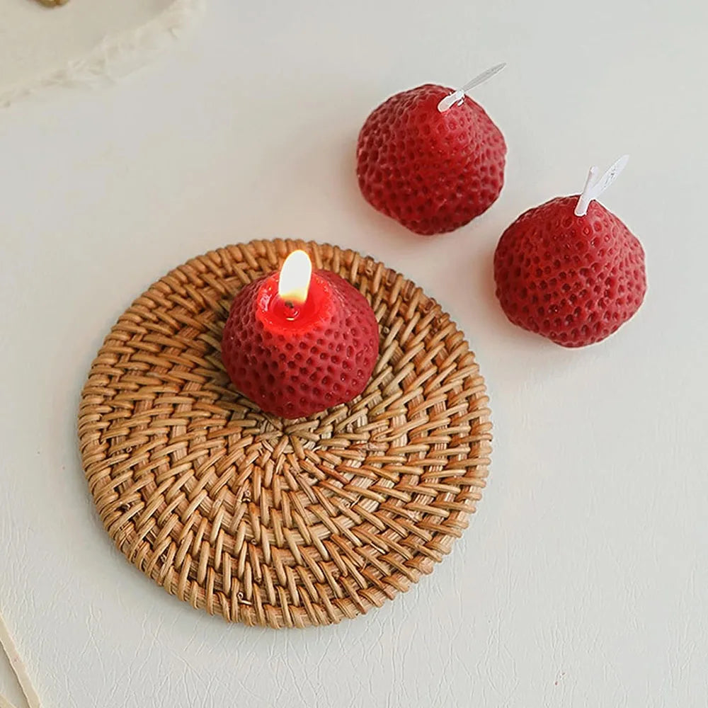 Strawberry candles