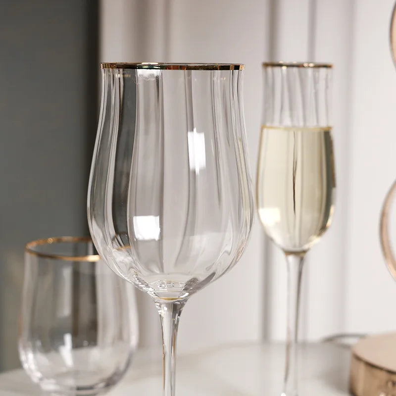 Decorative wine glass