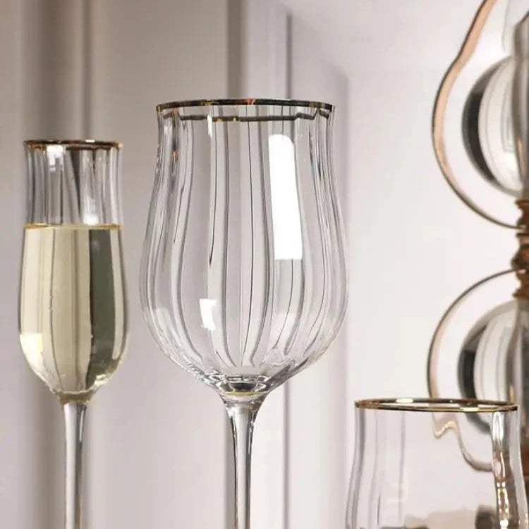 Decorative wine glass