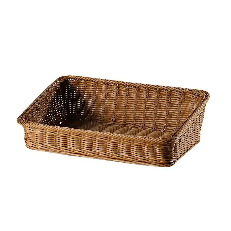 Rattan serving tray