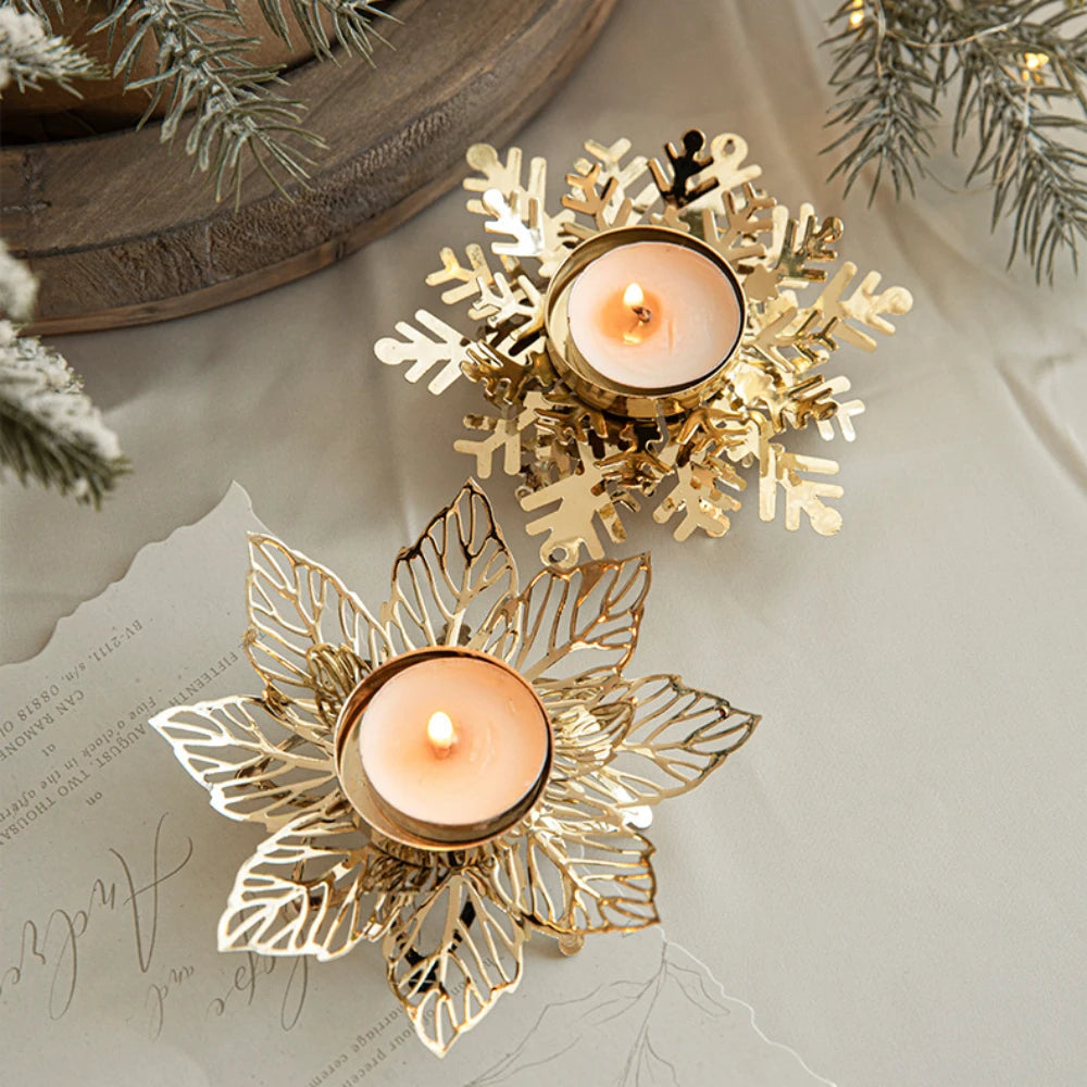 Candle holders snowflake