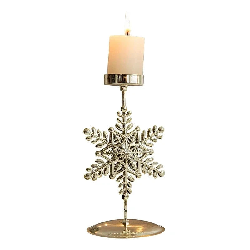 Christmas candle holder decor