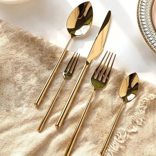 Gold cutlery